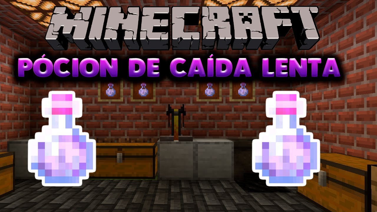 Como hacer una pocion de caida lenta en minecraft - YouTube