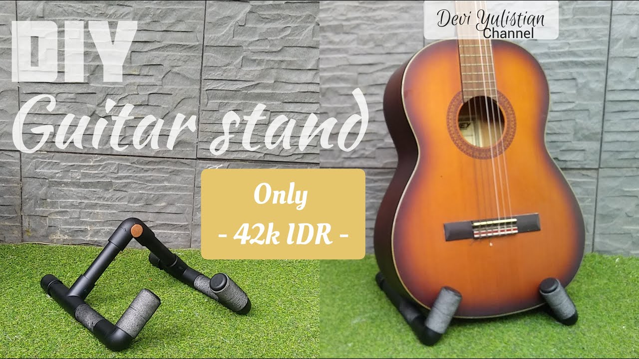 DIY Cara membuat penyangga gitar CUMA 42rb!  