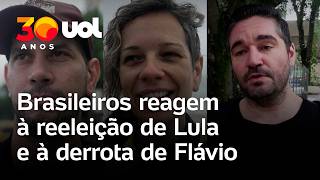 Brazilians react to Lula's reelection and Flávio Bolsonaro's defeat in the 2026 elections; video