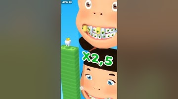 Smile Rush NEW SKIN🥰😬 Gameplay Android/ios Level 84/86