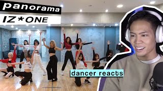 Dancer Reacts to #IZONE - PANORAMA Dance Practice