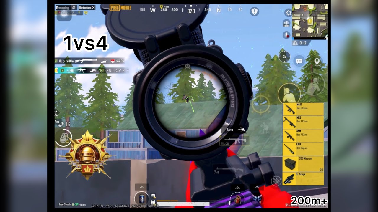 1v4 Solo vs Squad RUSH 😳 Full Aggressive Gameplay | PUBG Mobile