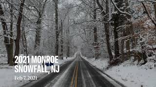 2021 snowfall in Monroe, NJ - pristine, beautiful, spectacular