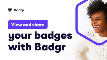 View and share your badges with Badgr
