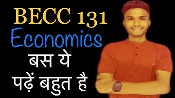 BECC 131 | IMPORTANT QUESTION IGNOU EXAM