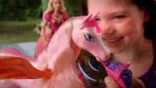 2008 Barbie Diamond Castle Glimmer Horse Commercial