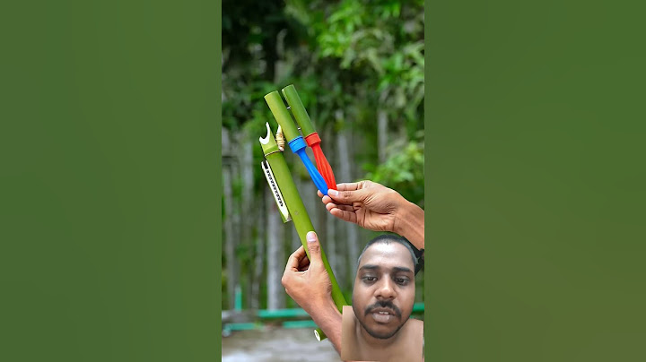 DIY bamboo creations With two colours balloon Slingshots #bamboo #slingshot #diy