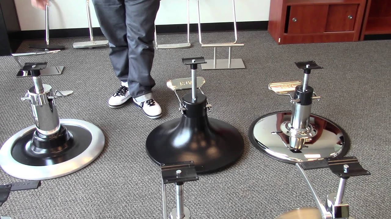 Salon Chair Base Options - YouTube