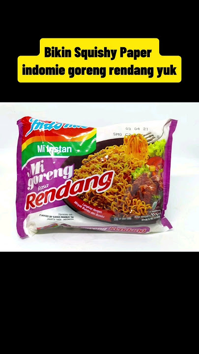 Buat Squishy Paper Gambar Mie Goreng Rendang yuk #papersquishy #drawing #shorts