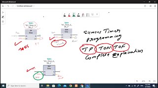 for beginners TIA PORTAL PLCSIM Simulation   TP, TON & TOFF Timer Complete explanation #automation