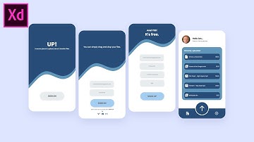 Designing an App Ui for Beginners in Adobe XD - [Speed Art Tutorial #1]