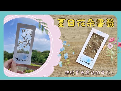 彗星小教室｜夏日花朵書籤 ????｜把夏天夾進書裡｜把夏天做成書籤｜自然系手作｜美勞美感手作#美感教育#國小教學
