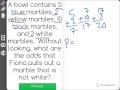 Probability and Marble Counting