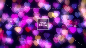 sightsignal - Colorful Hearts Bokeh Loop 1