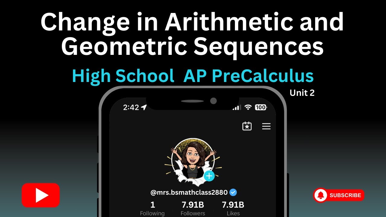 Change in Arithmetic and Geometric Sequences - YouTube