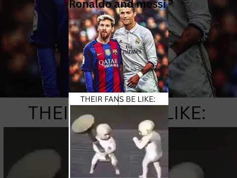 Messi VS Ronaldo fans by eggachadYT