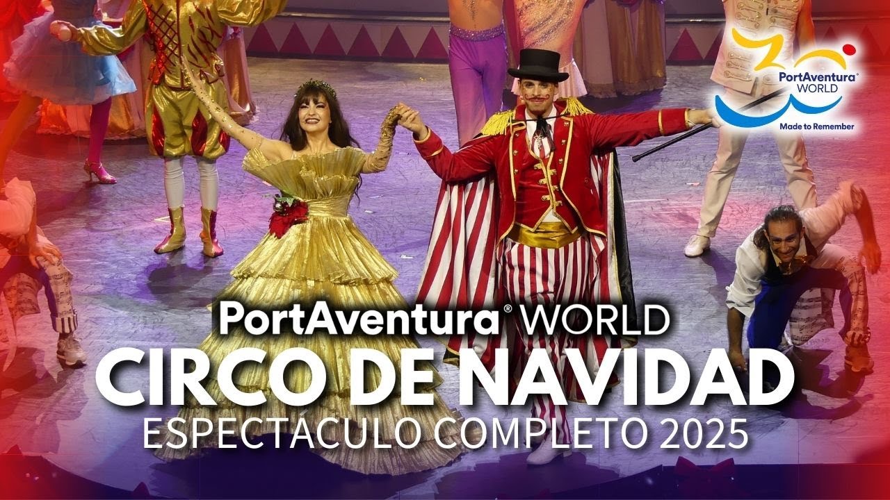Рождественский цирк 2025 Завершите [4K] PortAventura World Christmas 2025
