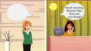 ENGLISH for RECEPTIONIST-  salon and spa - practice conversation screenshot 1