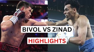 Dmitrii Bivol vs Malik Zinad Highlights & Knockouts