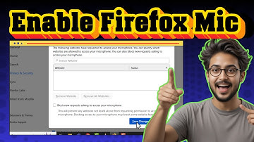 Microfoon inschakelen in de Mozilla Firefox-browser - voor beginners