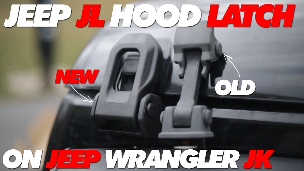 PDKLIN For Jeep JL Hood Decal Latch Trim Cover Fit For Jeep