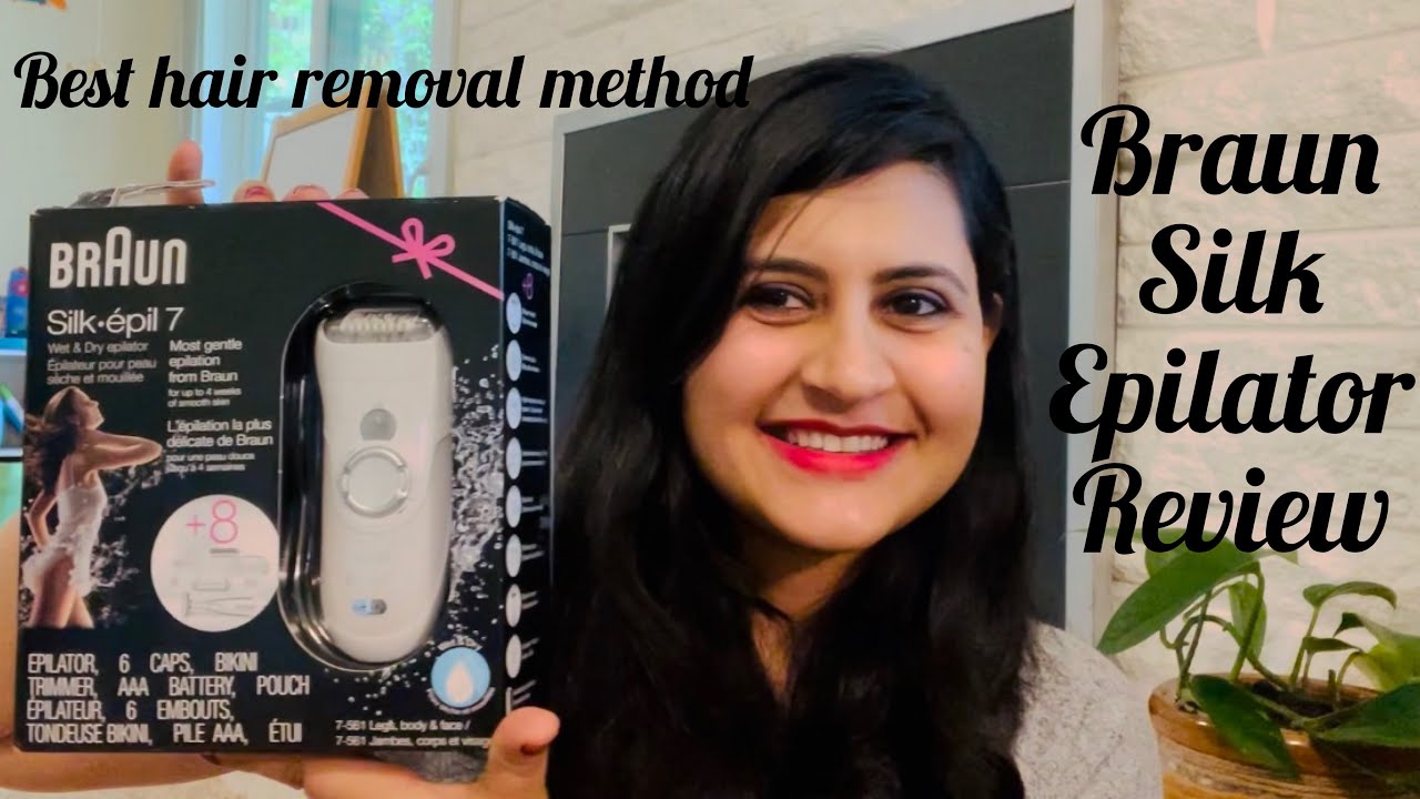 Braun silk epilator 7 review unboxing and demo epilator hair removal