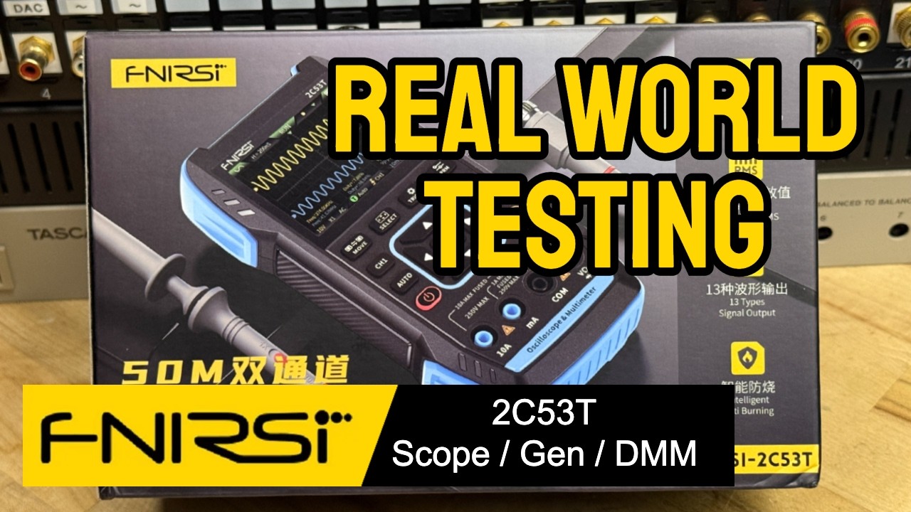 Can I Bench Test a Stereo Receiver With Only This FNIRSI 2C53T Scope/Gen/DMM?