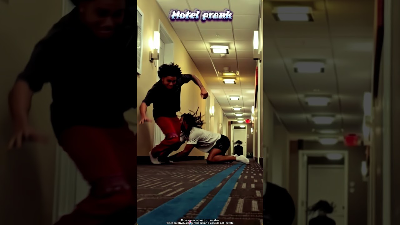 Hotel door-knocking prank