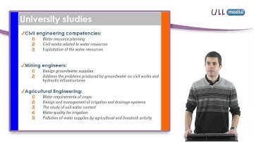 University studies and professional skills for the Integrated Water Resources Management: Spain