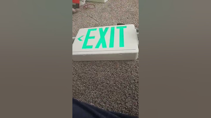 exit sign