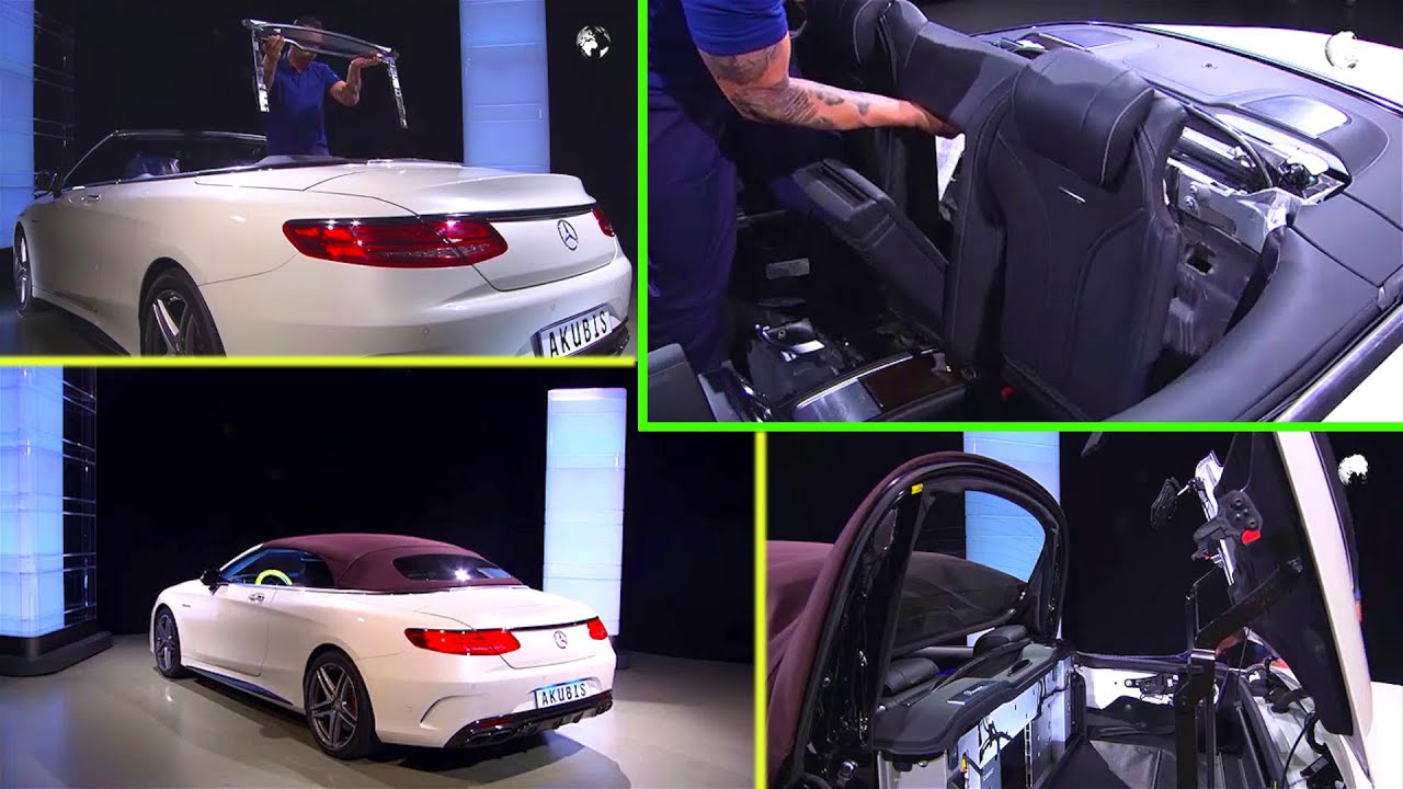 MercedesBenz SClass Convertible Wind Deflector Removal and Installation Tutorial A217 (W217