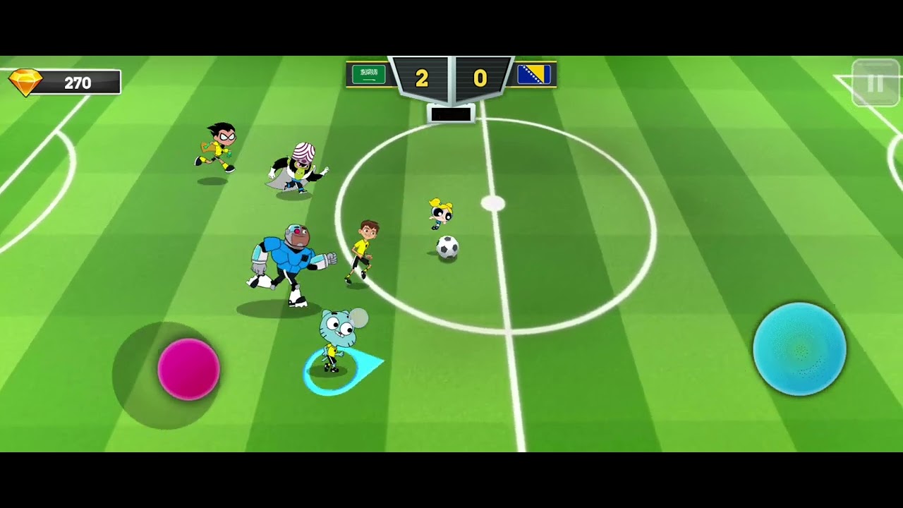 لعبه كره قدم ولكن غير 😂