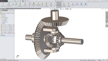 Solidworks tutorial | sketch Differential Gear Box in Solidworks