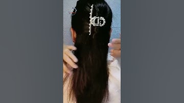 Kẹp tóc càng cua tạo lên kiểu tóc nhẹ nhàng xinh đẹp #tocdep #keptoc #phukientoc #shorts