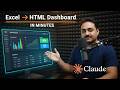 How to Build AI Dashboard with Claude | Excel to HTML Dashboard