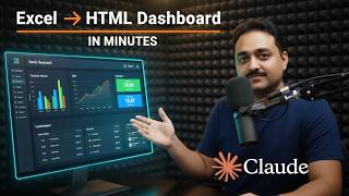 How to Build AI Dashboard with Claude | Excel to HTML Dashboard