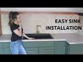 Install Kitchen Sink And Drain Plumbing Top Mount Drop In Sink Installation 