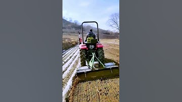 The process of ploughing the field is shared-Good machinery can improve the efficiency of doing thin