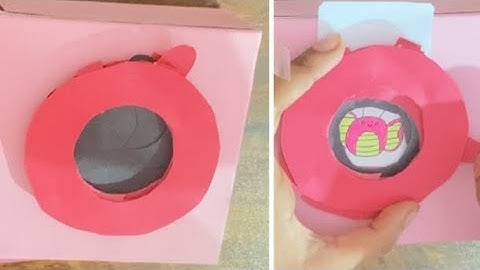 How to make paper iris shutter camera