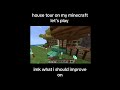 Minecraft let's play house tour  #minecraft #bedwars #texturepvp #gaming #skywars #gameplay