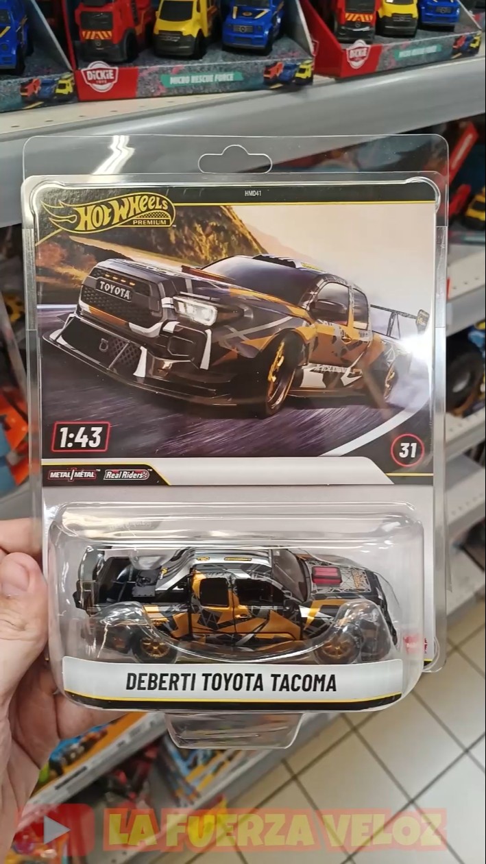 HOT WHEELS PREMIUM 1:43 DEBERTI TOYOTA TACOMA (REAL RIDERS) - YouTube