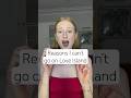 Reasons I can’t go on Love Island !!