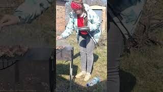 Enjoying Real Barbecue: A Day in Nature's Embrace #mountainvillage #farming #vintagefarmhouse #funny