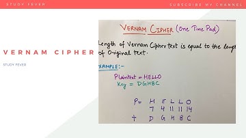 Vernam Cipher (One time pad) ||Transposition Technique || Encryption and Decryption