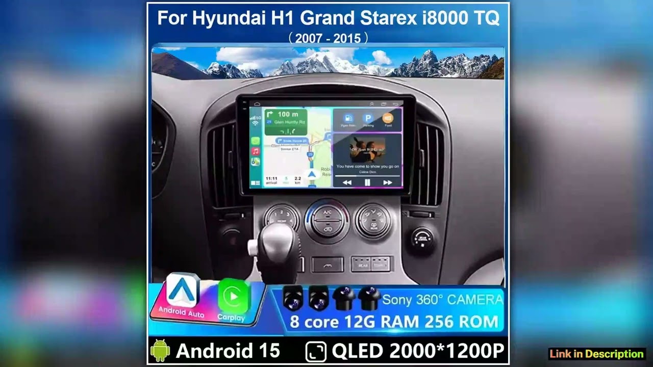 Android 15 For Hyundai H1 Grand Starex i8000 TQ 20072015 5G Car Radio CarPlay Multimedia Player