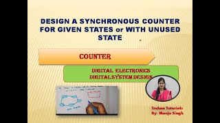 Synchronous counter Designing  | example with unused state