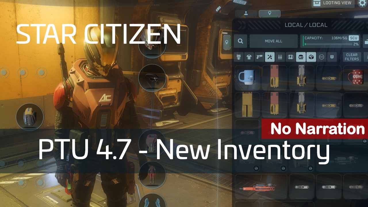 Star Citizen - New Inventory - PTU 4.7---557 Wave 1 - YouTube