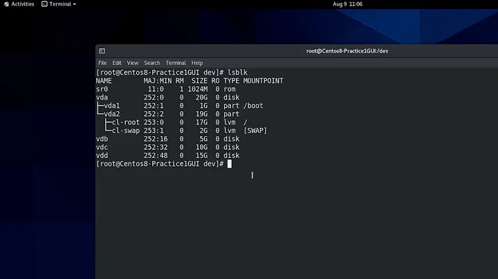 RHCSA v8 Practice Session:  Configure local storage