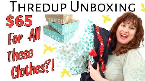 Thredup Rescue Box Unboxing~ $65 Women's Mixed Clothing Reject Mystery Box ~ Honest Review