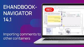 EHANDBOOK V14.1 – Importing comments to other containers | ETAS